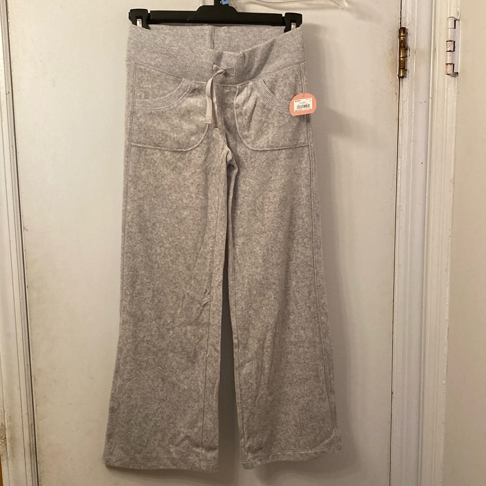 NWT SO light gray drawstring wide leg pants  - Girls S (8)